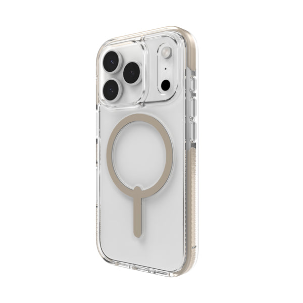 ZAGG Santa Cruz Snap Backcover – für Apple iPhone 17 Pro – Graphen, Titan, Transparent, bis 4 m Sturzsicher