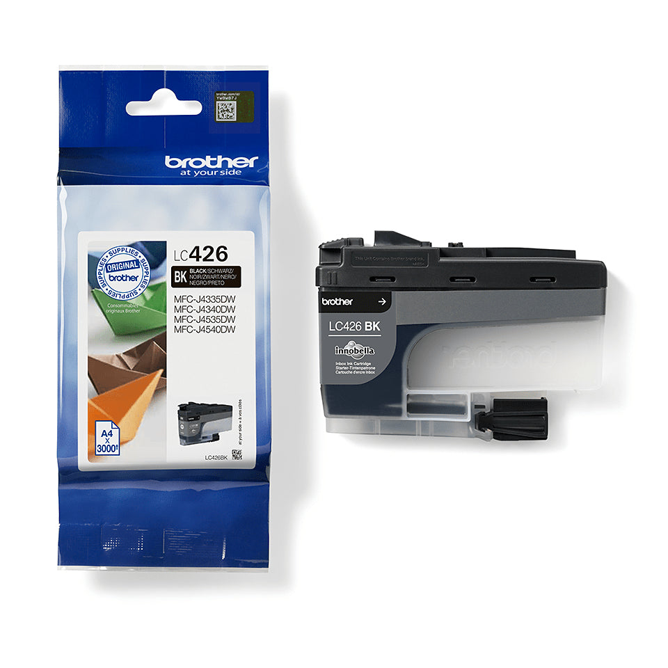 Brother LC-426BK Schwarz Tintenpatrone (Original) – 3'000 Seiten – für MFC-J4540DWXL
