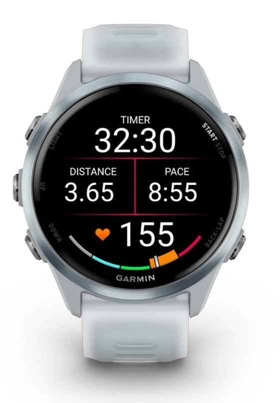 Garmin Forerunner 570 42 mm GPS – Aluminium, Sportarmband, Weiss, 50 m, für Android, iOS