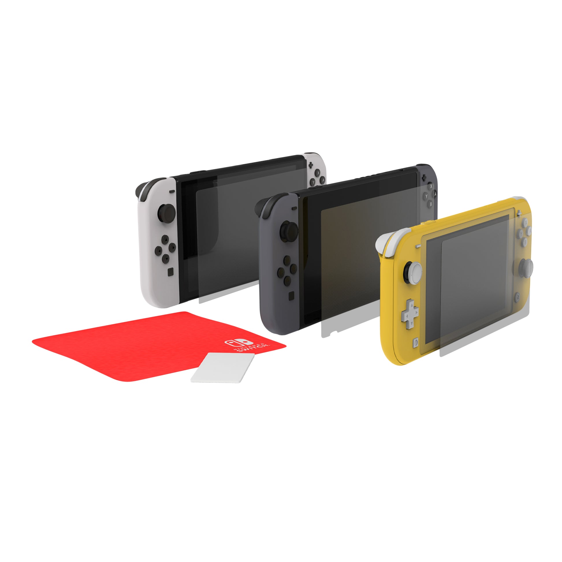 PowerA Displayschutz, Antireflex – für Nintendo Switch OLED/Switch/Switch Lite – 3er-Pack – mit Applikator
