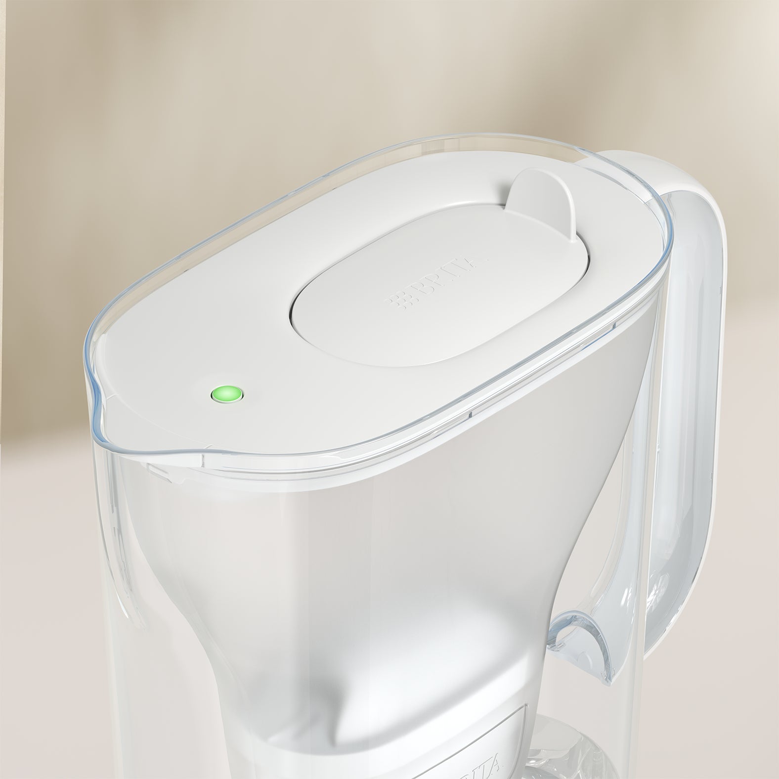 Brita Style Essential – Tischwasserfilter 2,4 l, MAXTRA, Kunststoff, Weiss, mit 2 Kartuschen