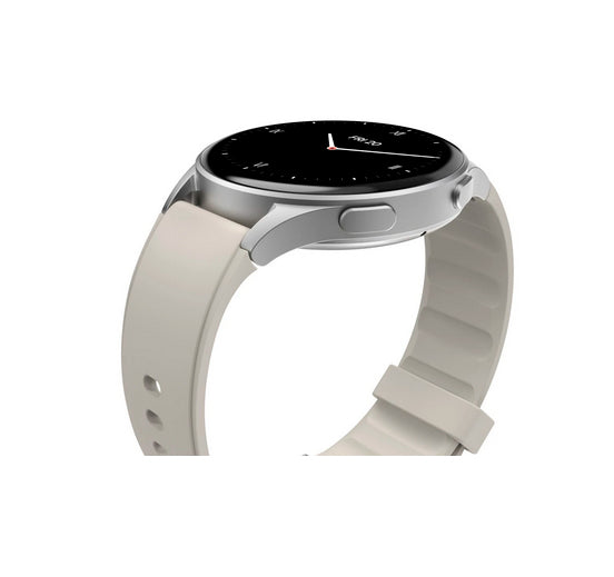 Hama 8900 42 mm GPS – Aluminium Silber, Sportband, Cremefarben, 3 m