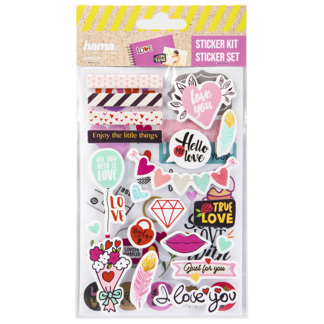 Hama Schmucketiketten – Motive sortiert – Papier, 2 Bogen, 125 × 220 mm