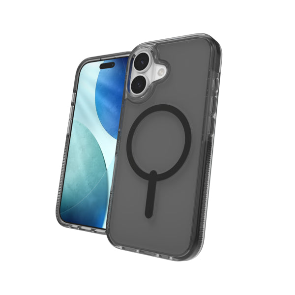 ZAGG Santa Cruz Snap Backcover – für Apple iPhone 17, MagSafe, Graphen, schwarz, bis 4 m Sturzsicher