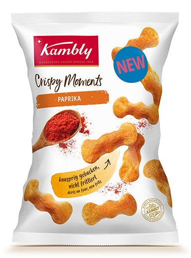 Kambly Crispy Moments Salzgebäck – Paprika – 130 g