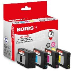 Kores G1747KIT Tintenpatronen-Multipack, Schwarz/Cyan/Magenta/Gelb (Kompatibel) – für HP OfficeJet Pro 8210/87