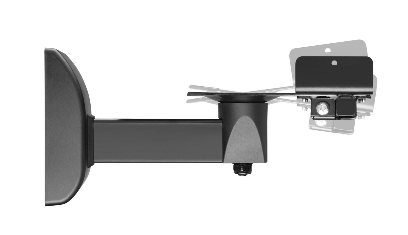 Vivolink Wandhalter für Lautsprecher, bis 15 kg, kippbar/schwenkbar, 2er-Set, schwarz