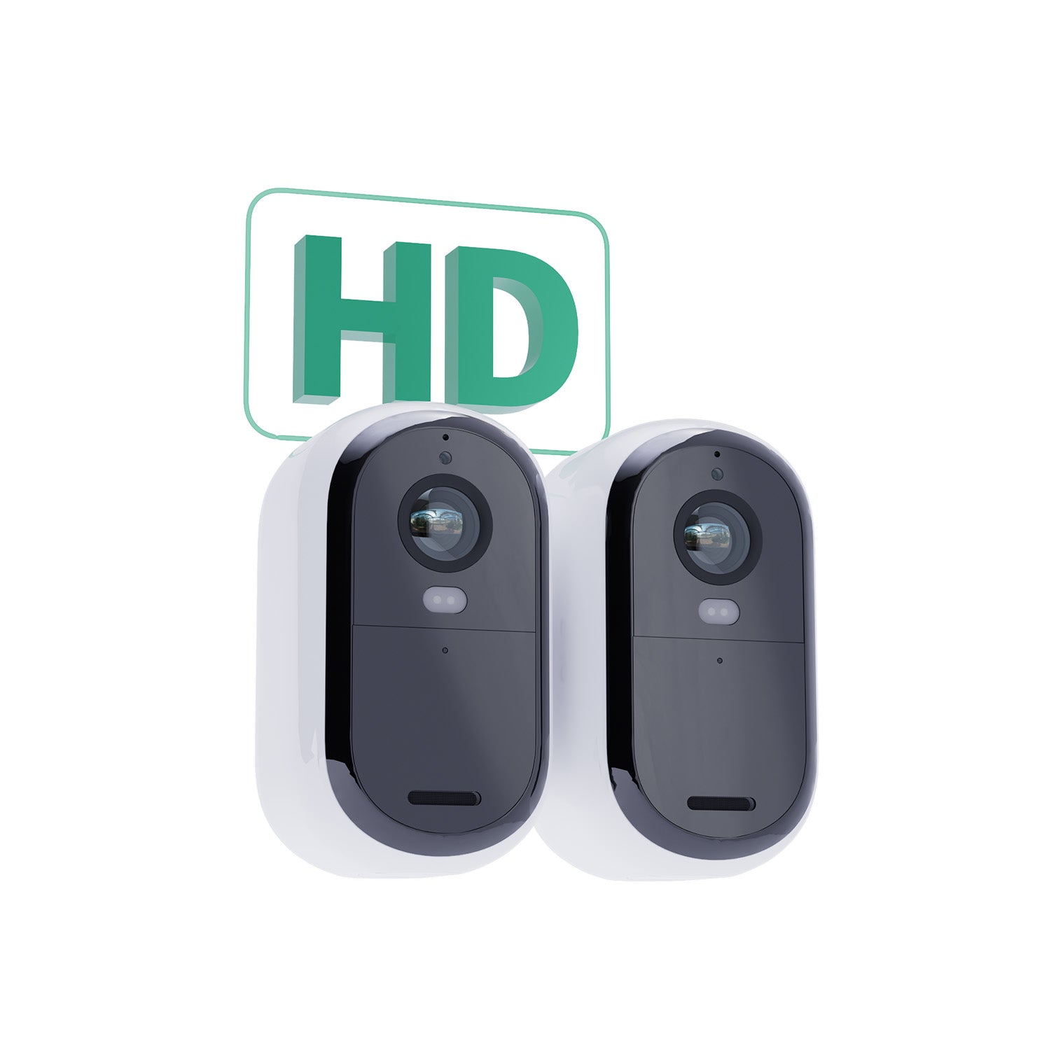 Arlo Essential 2 Netzwerkkamera – Full HD, 2 MP, Akkubetrieb, für IFTTT, Weiss, 2 Stück