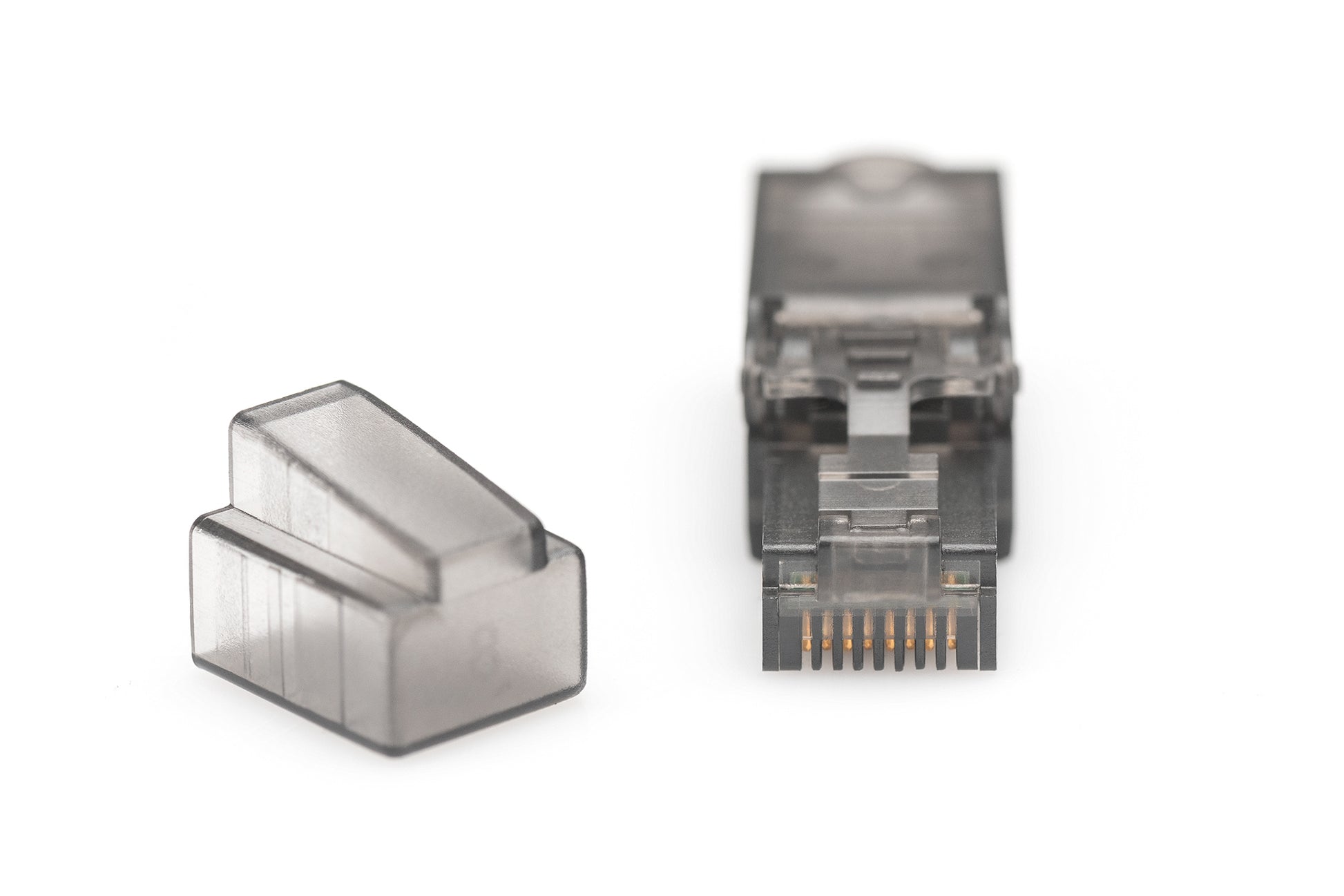 Digitus Cat6a Feldstecker – RJ-45, geschirmt, AWG 27/7–22/1, Schwarz