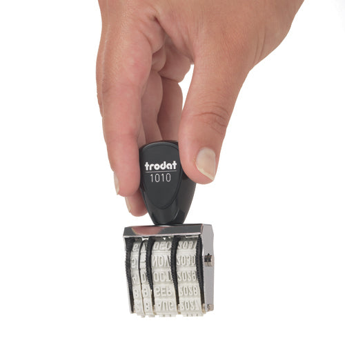 Trodat Bänderdatumstempel – Motiv: Datum, Kunststoff, 32 × 5 mm, Italienisch, ohne Kissen