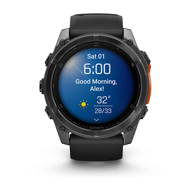 Garmin Fenix 8 AMOLED – GPS-Smartwatch – 51 mm, 1,4", WLAN, Corning Gorilla Glass, 100 m, Schwarz