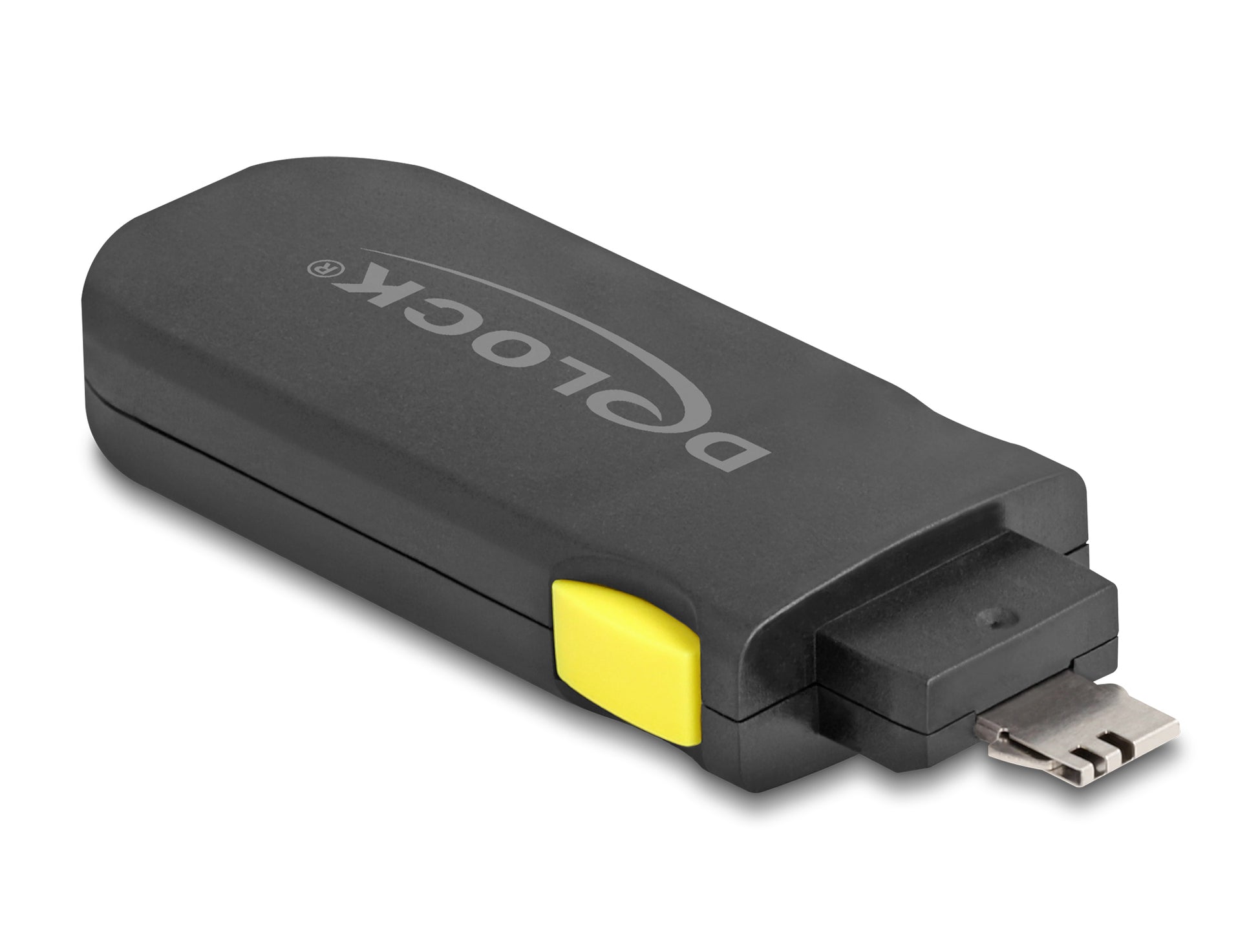 DeLOCK USB-Portblocker Set – mit Schlüssel – Schwarz/Gelb – für USB-A – 4 Stk