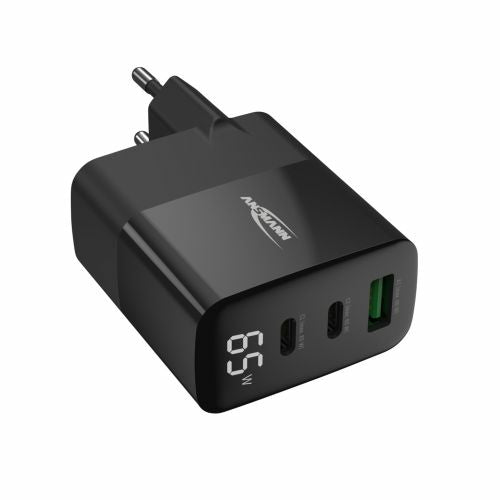 Ansmann Home Charger HC365PD Ladegerät – 65 W, 2× USB-C + 1× USB-A, GaN – für USB-Geräte
