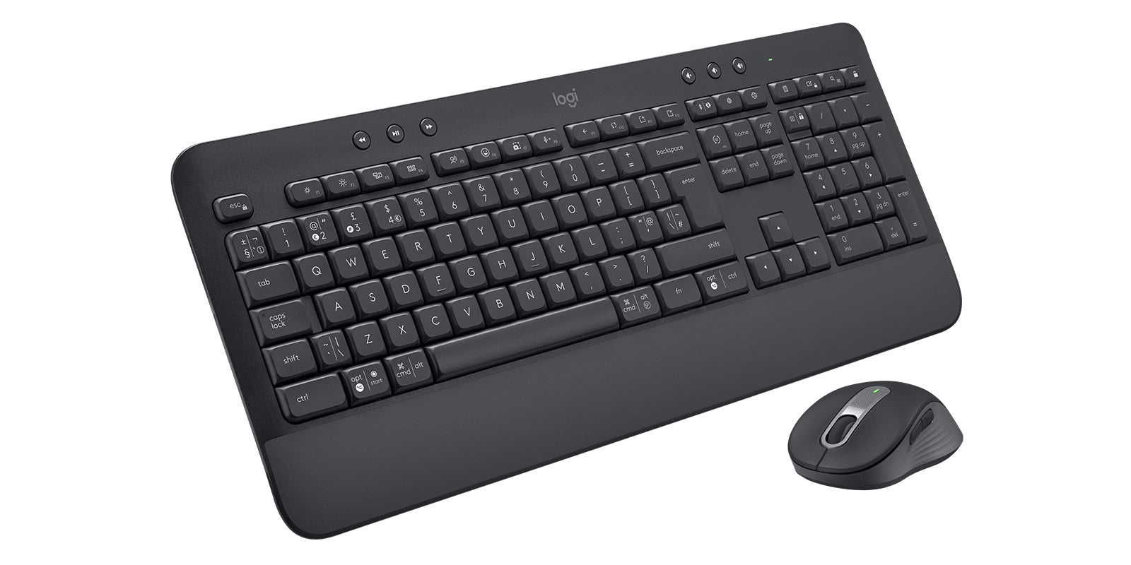 Logitech MK650 For Business – Tastatur, UK-Layout (EN), Dunkelgrau