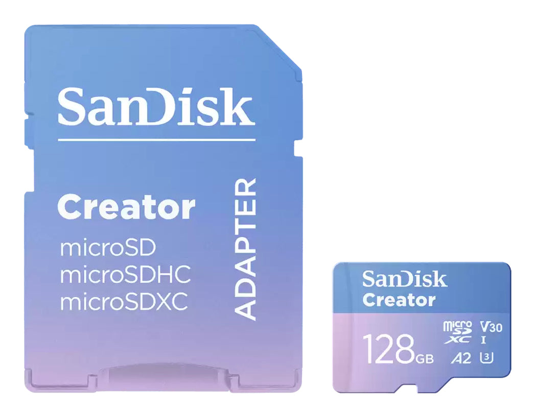 SanDisk Extreme microSDXC 128 GB – UHS-I, Klasse 10, 190/90 MB/s, inkl. SD-Adapter