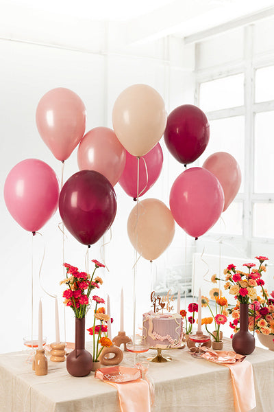 PartyDeco Luftballons – Rosa – Ø 30 cm – Latex – 10 Stk