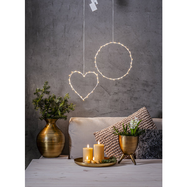Star Trading LED-Säulenkerze – Ø 7,5 × 12,5 cm – Batteriebetrieb, Timer 6 Std. Ein/18 Std. Aus, Beige