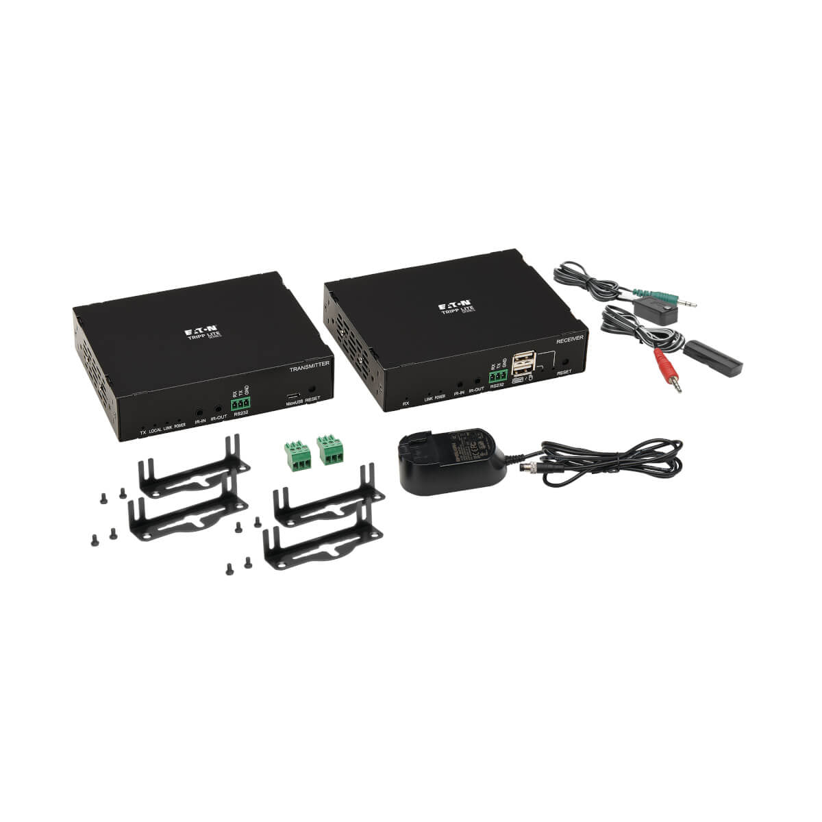 Tripp Lite B127E-1A1-HH – HDMI Extender-Set, über Cat6, 3× HDMI In / 1× HDMI Out, 4K@60 Hz, 100 m, HDCP 2.2