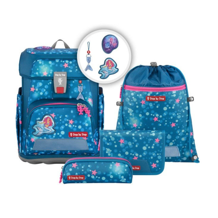 Step by Step Schulrucksack Cloud – 5-teilig – Mermaid Lola – recycelte Materialien