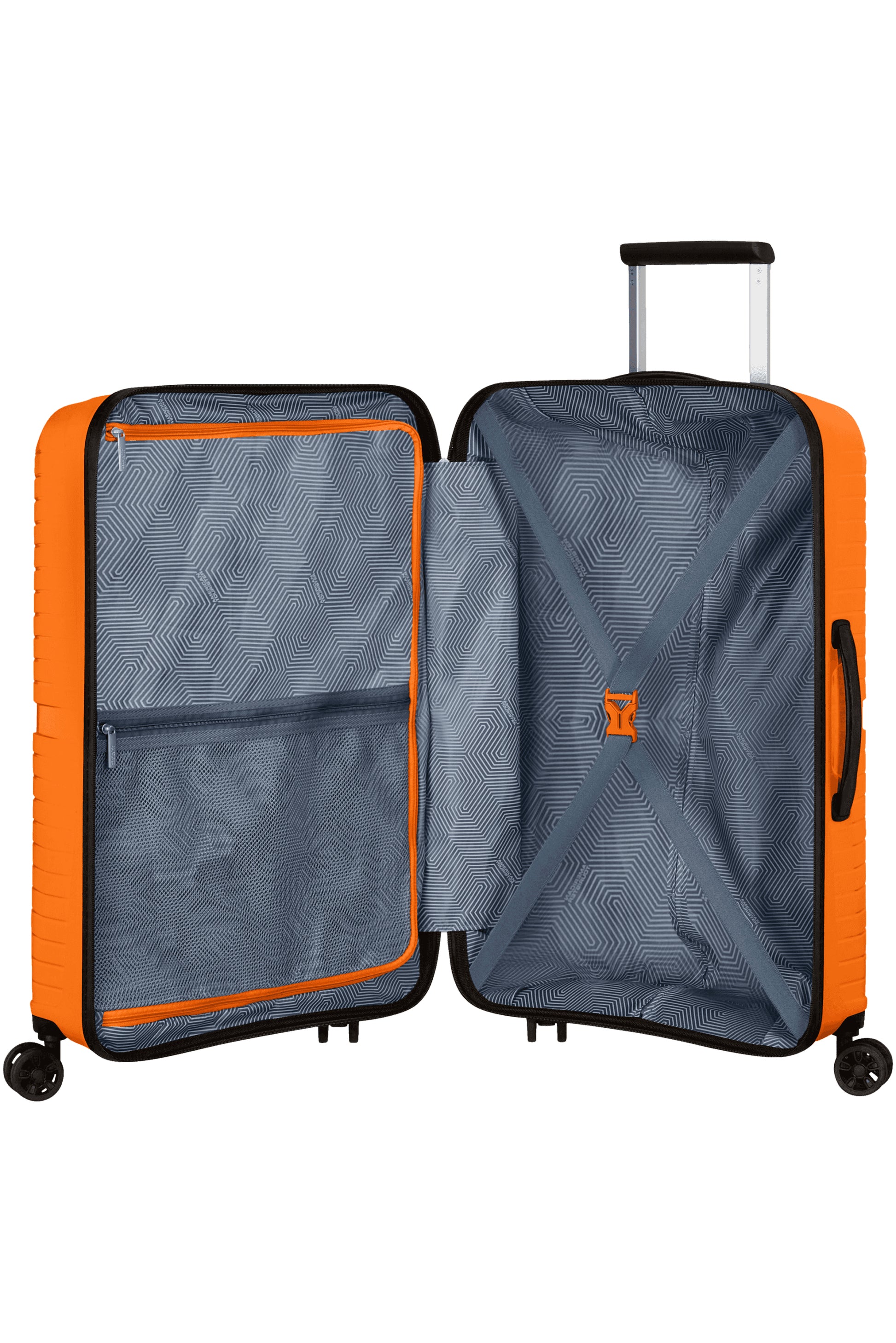 American Tourister Trolley – 67 l, Hartschale PP, 4 Doppelrollen, mit TSA, Mango Orange, 44,5 × 67 × 26 cm