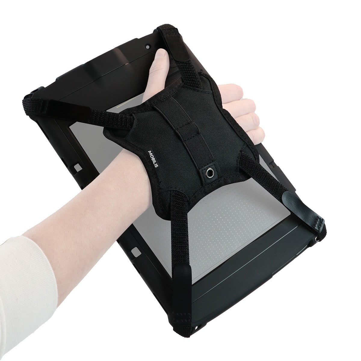 Mobilis Dreh-Handschlaufe für Zebra ET40–ET45, 8"–10" – Schwarz