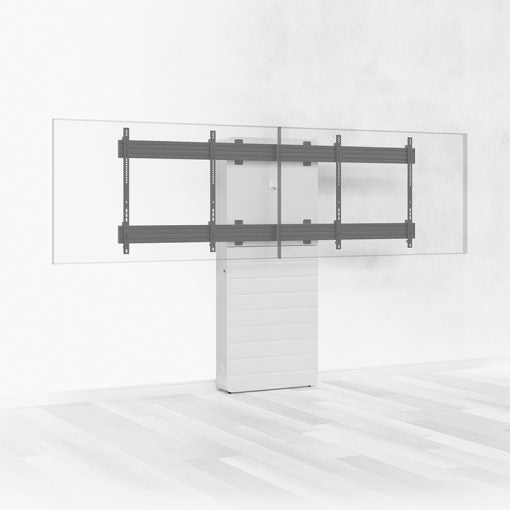 Hagor Wandlift (bodenstehend) – 65–75" – VESA 800×600 – bis 90 kg, für 2 Displays, Diebstahlsicherung