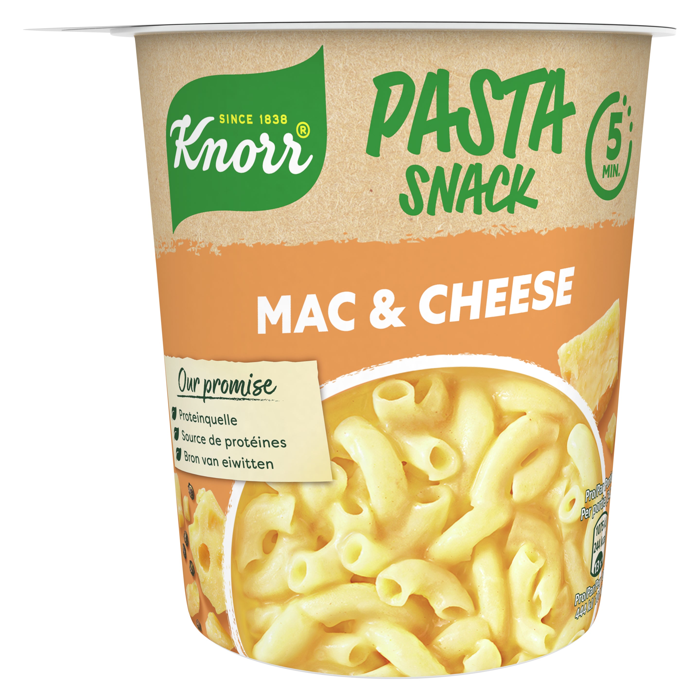 Knorr Pasta Snack, Käse, Vegetarisch, Becher – 62 g