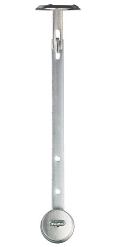 ABUS GS20 Gitterrostsicherung – Aussen, Fenster-Montage, Zink, 621×345 mm, 2 Stk., Silber