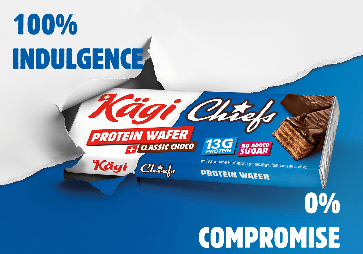 Kägi Chiefs Protein Waffel – Schokolade – 50 g