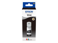 Epson Tintenpatrone 104, schwarz, ca. 65 ml, kompatibel – für Inkjetdrucker/Multifunktionsgeräte