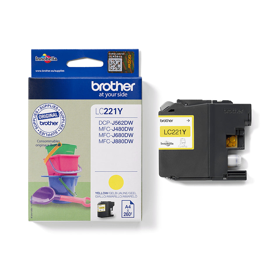 Brother LC221Y – Gelb, Original
