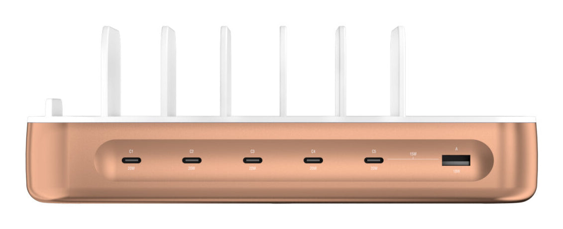 4smarts Team Ladestation – 5× USB-C + 1× USB-A – für Nintendo Switch, Smartphone, Tablet und mehr