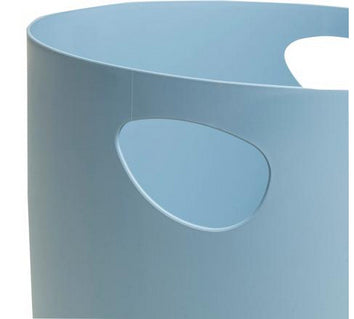 Exacompta Papierkorb ECOBIN AutentiK – 15 l – Recycling-Kunststoff, rund – Blaugrau