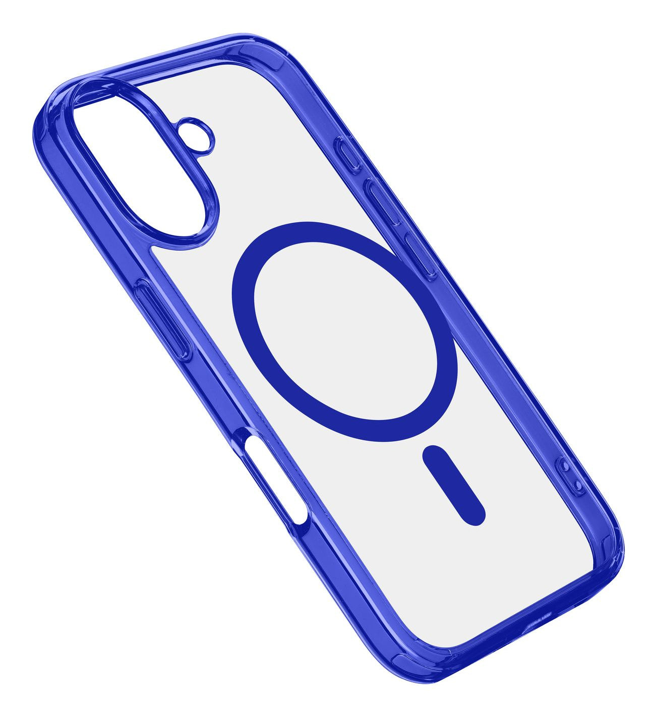 Cellularline Backcover – für Apple iPhone 16 Plus – transparent/blau – MagSafe-kompatibel
