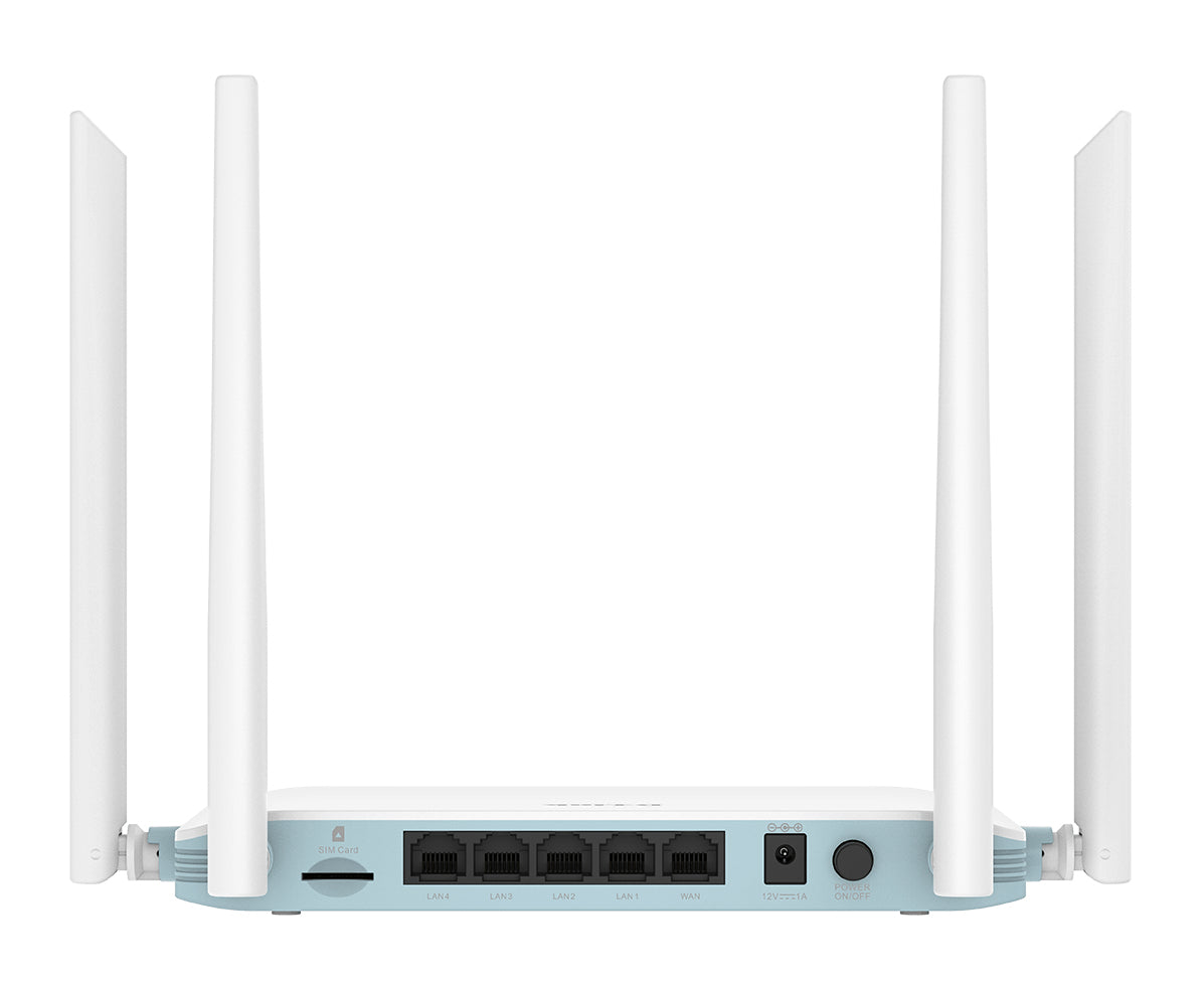 D-Link G403 Eagle Pro N300 WLAN-Router – Wi-Fi 4 (802.11n), 2,4 GHz, 4× 10/100 Mbit/s LAN, 1× WAN, 4G (LTE)