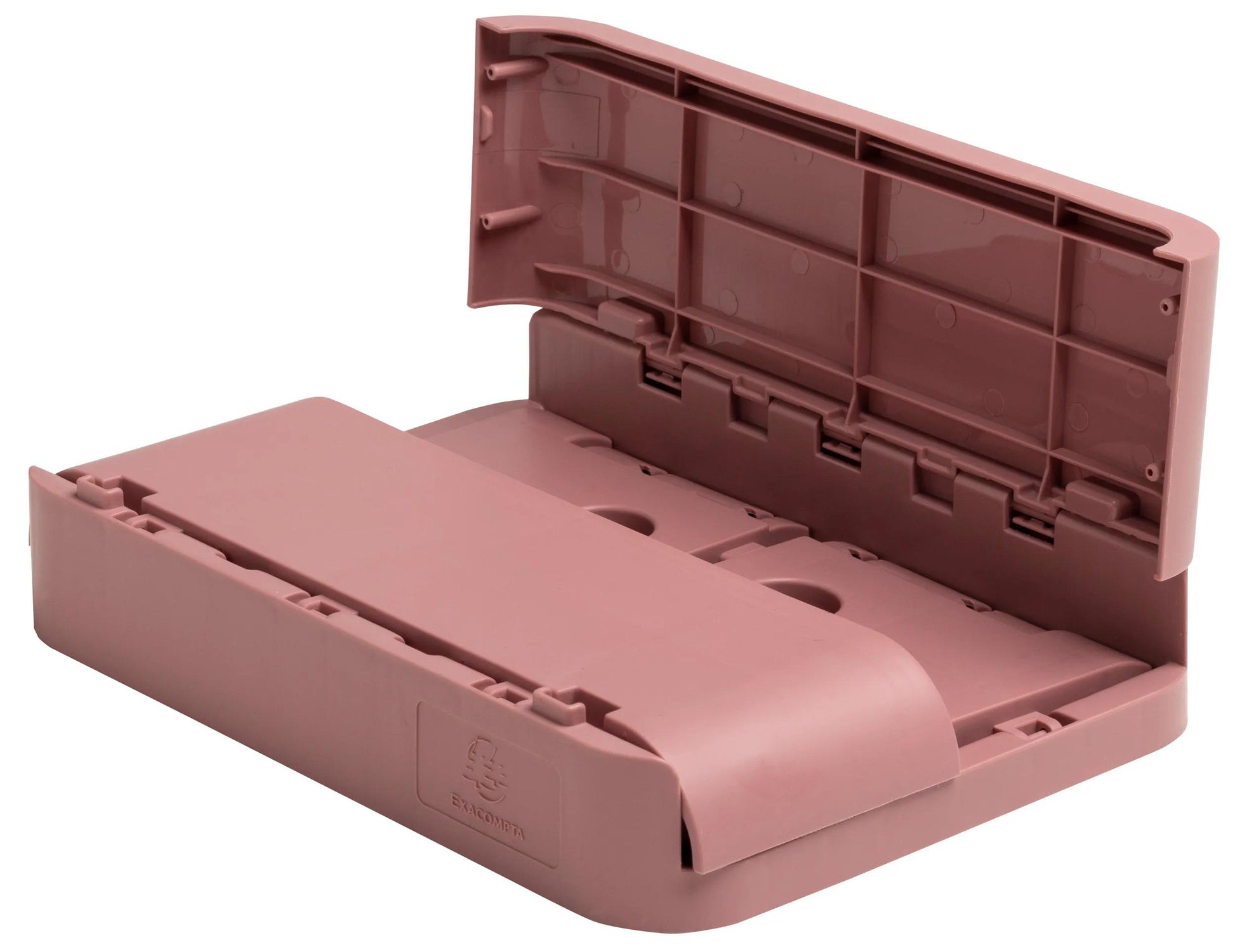 Exacompta Skandi Aufbewahrungsbox – für A6+, klappbar, altrosa, Polypropylen (PP), B 188 × H 95 × T 138 mm