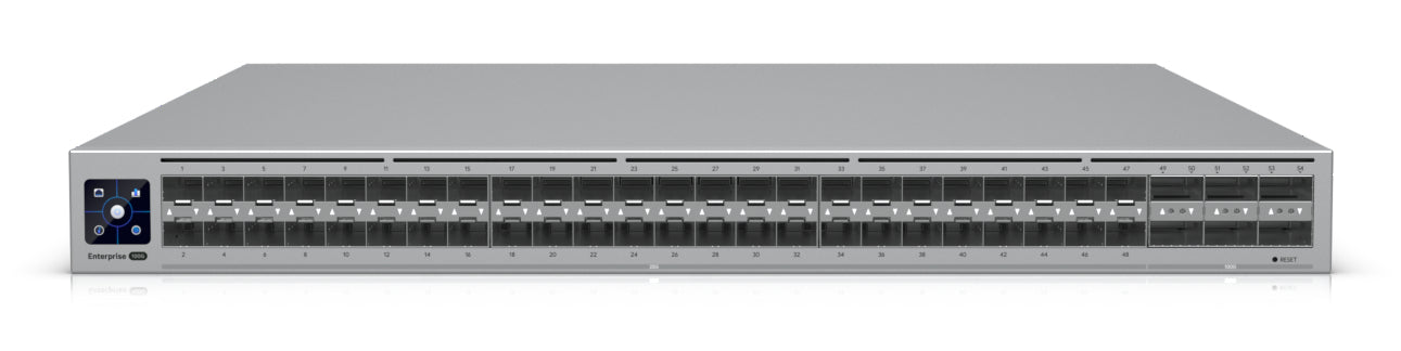 Ubiquiti Enterprise Campus – Managed Switch – 48×SFP28, 6×QSFP28, L2+/L3, 1U
