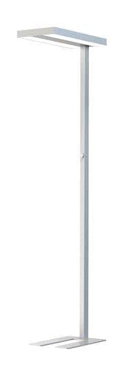 Contini LED-Stehleuchte – 195 cm, 4600 lm, 80 W, 4000 K, dimmbar, silber, Umgebungslichtsensor