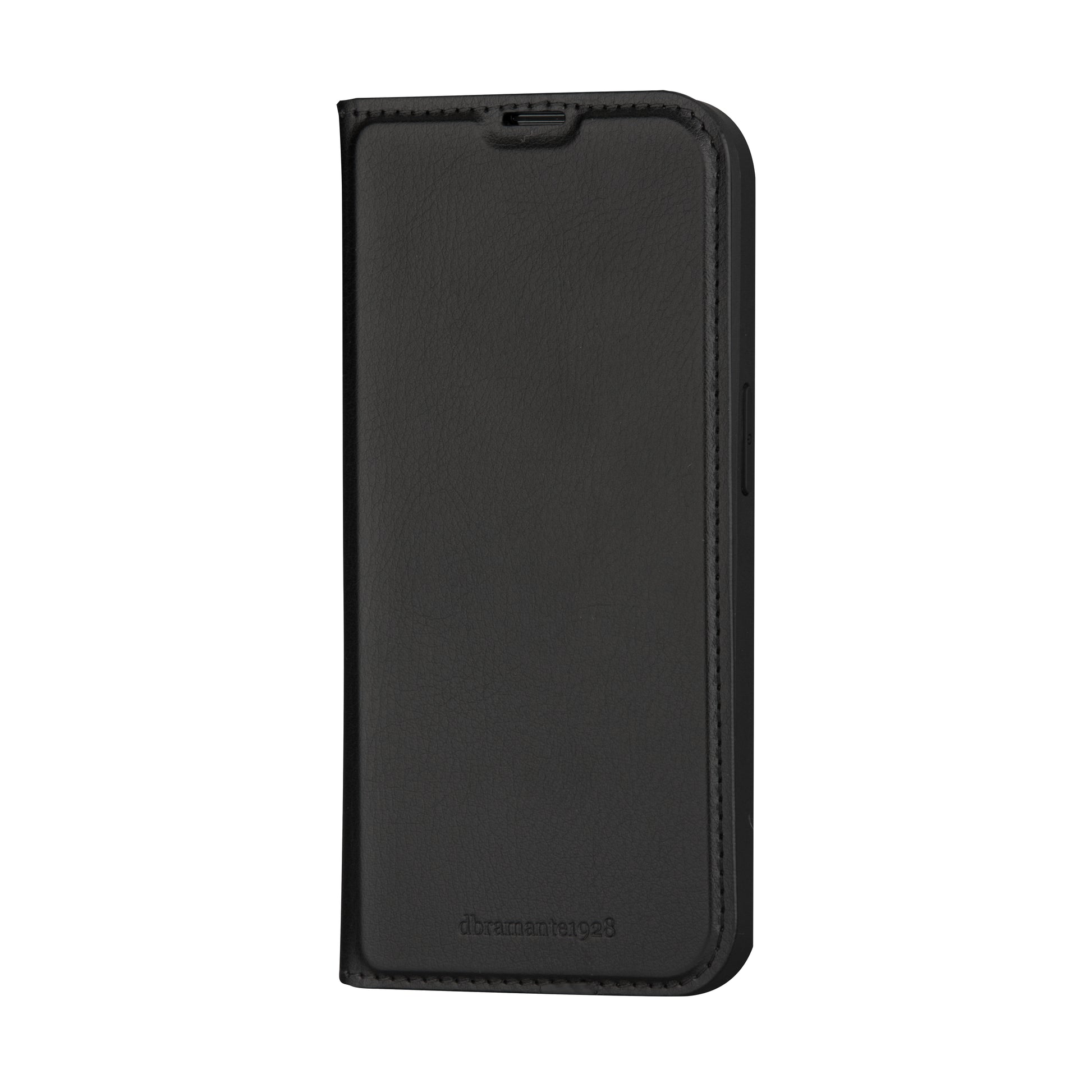 dbramante1928 Wallethülle – für Apple iPhone 15 Pro Max, 1 Kartenfach, PU, Schwarz, Magnetverschluss
