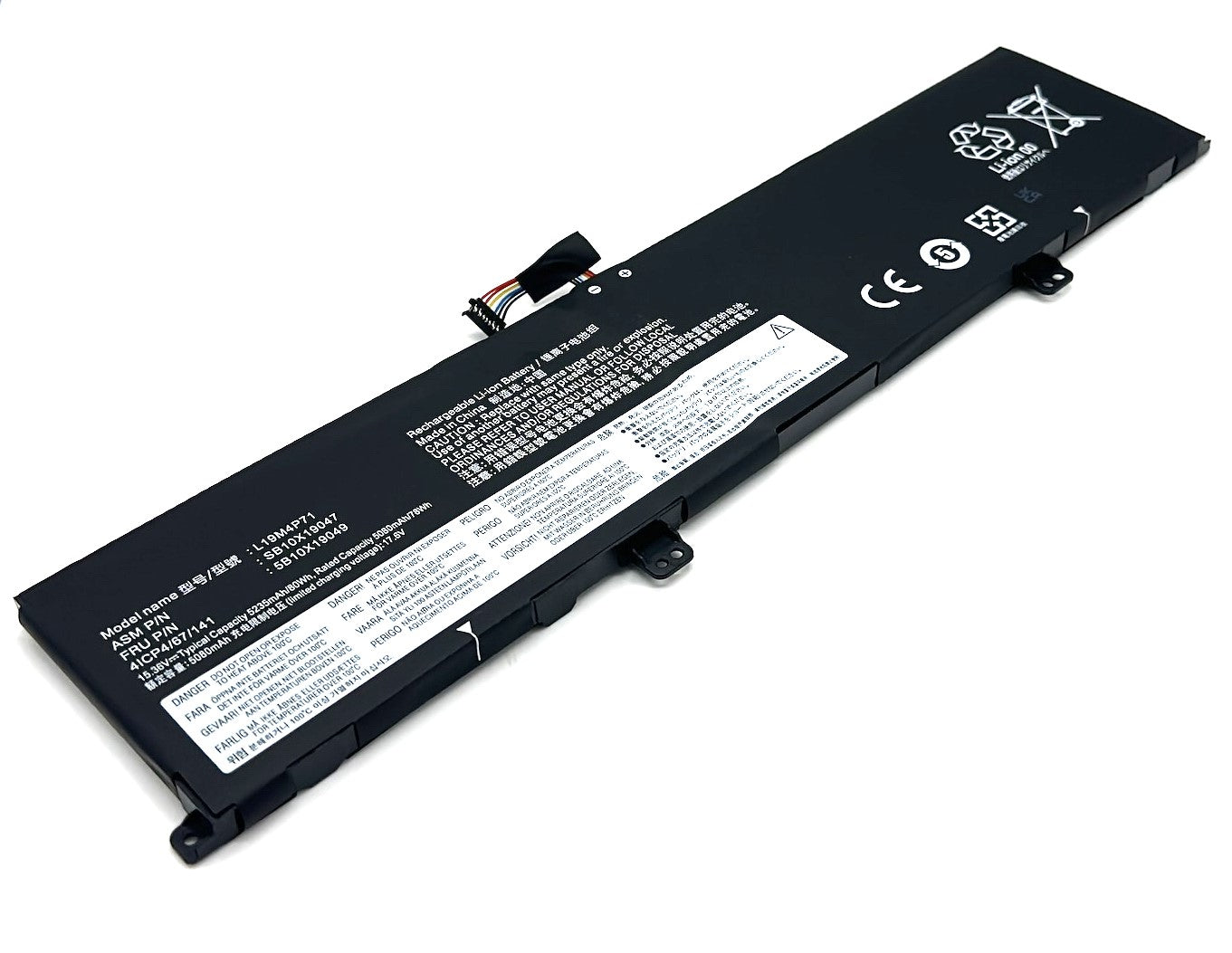 Vistaport Notebook-Akku – für Lenovo ThinkPad X1 Extreme/P1 (3. Gen) – 80 Wh, 15,36 V (LiPo)