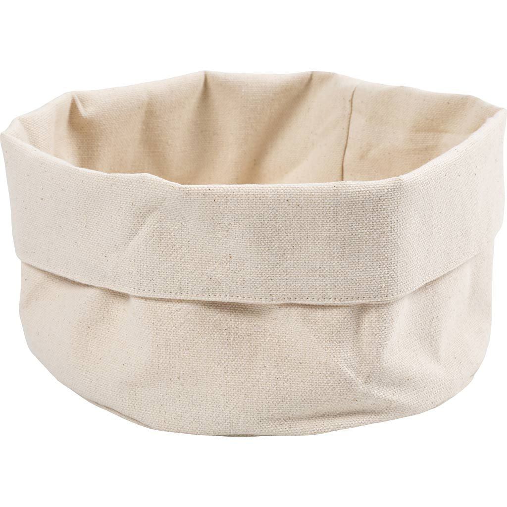 Creativ Company 498460 Aufbewahrungskorb – Baumwolle – Beige – 200 × 145 × 200 mm – 2 Stück