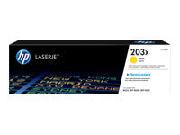 HP Toner 203X – Gelb, 2500 Seiten – für Farb-Laserdrucker/Multifunktionsgeräte
