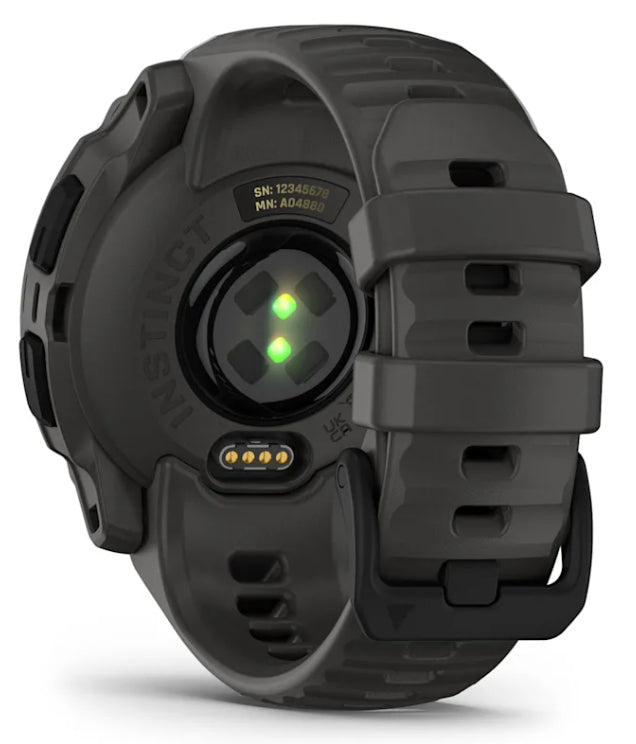 Garmin Instinct E – Smartwatch – 40 mm, Connected GPS, Bluetooth, Regen/Duschebeständig, Schwarz, Sportarmband