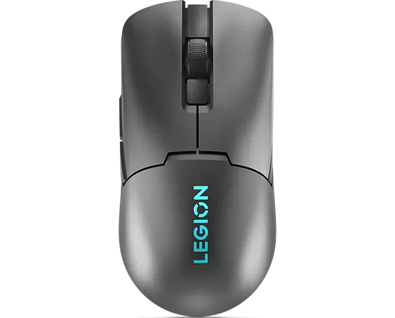 Lenovo M600S Gaming-Maus – kabellos, Bluetooth + 2,4 GHz, USB-C, 19'000 dpi, 6 Tasten, beidhändig, grau
