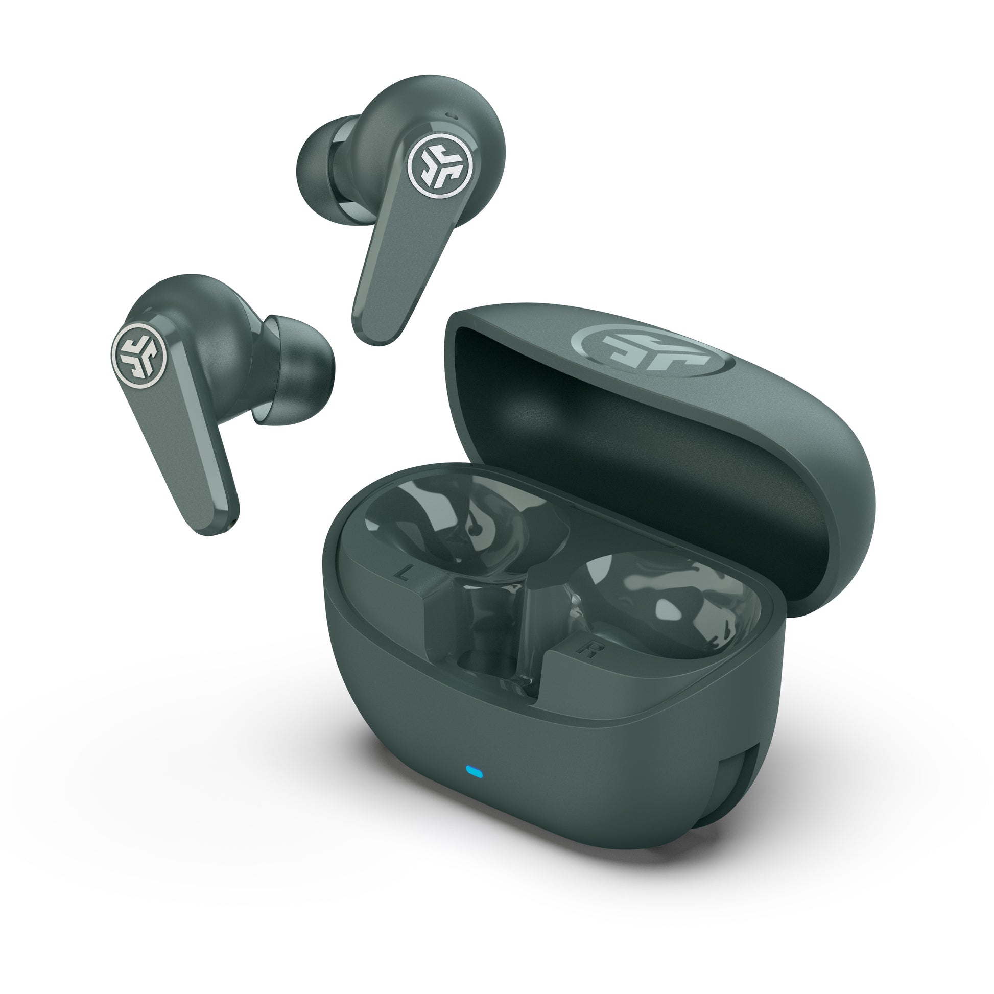 JLab Go Pods ANC TWS In-Ear – ANC, mit Ladecase, Grün, BT 5.4