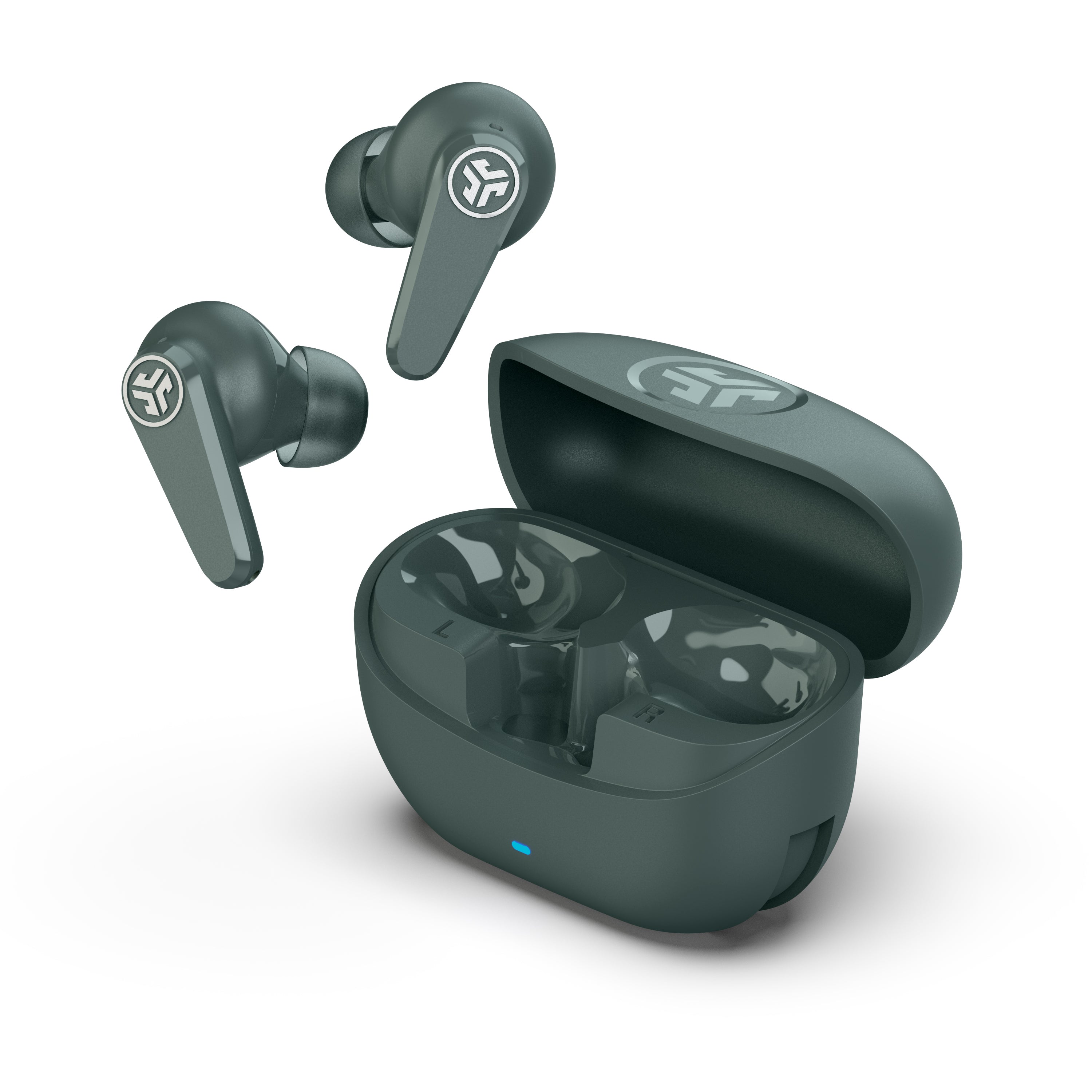 JLab Go Pods ANC TWS In-Ear – ANC, mit Ladecase, Grün, BT 5.4