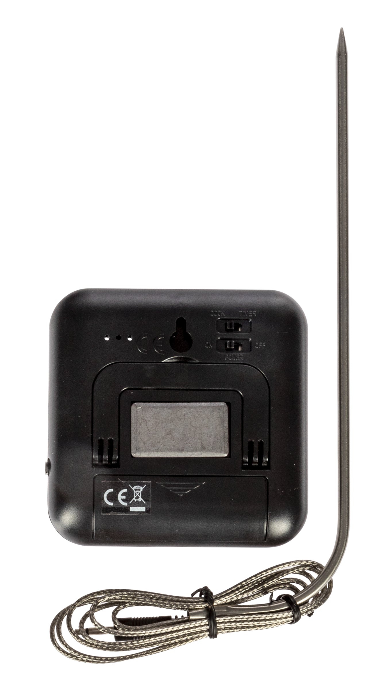 Nordic Quality Digitales Steakthermometer mit Timer, 0–250 °C, LCD, Schwarz