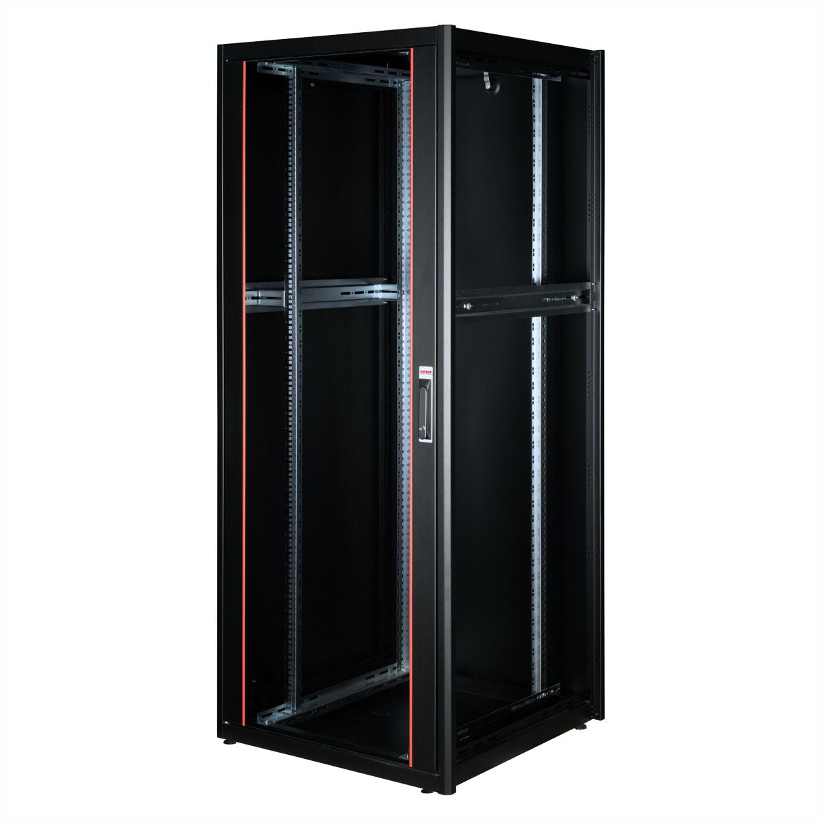 ROLINE Basic – 19" Netzwerkschrank 42U, IP20, abschliessbar, 800 × 800 × 2010 mm, schwarz, Stahl