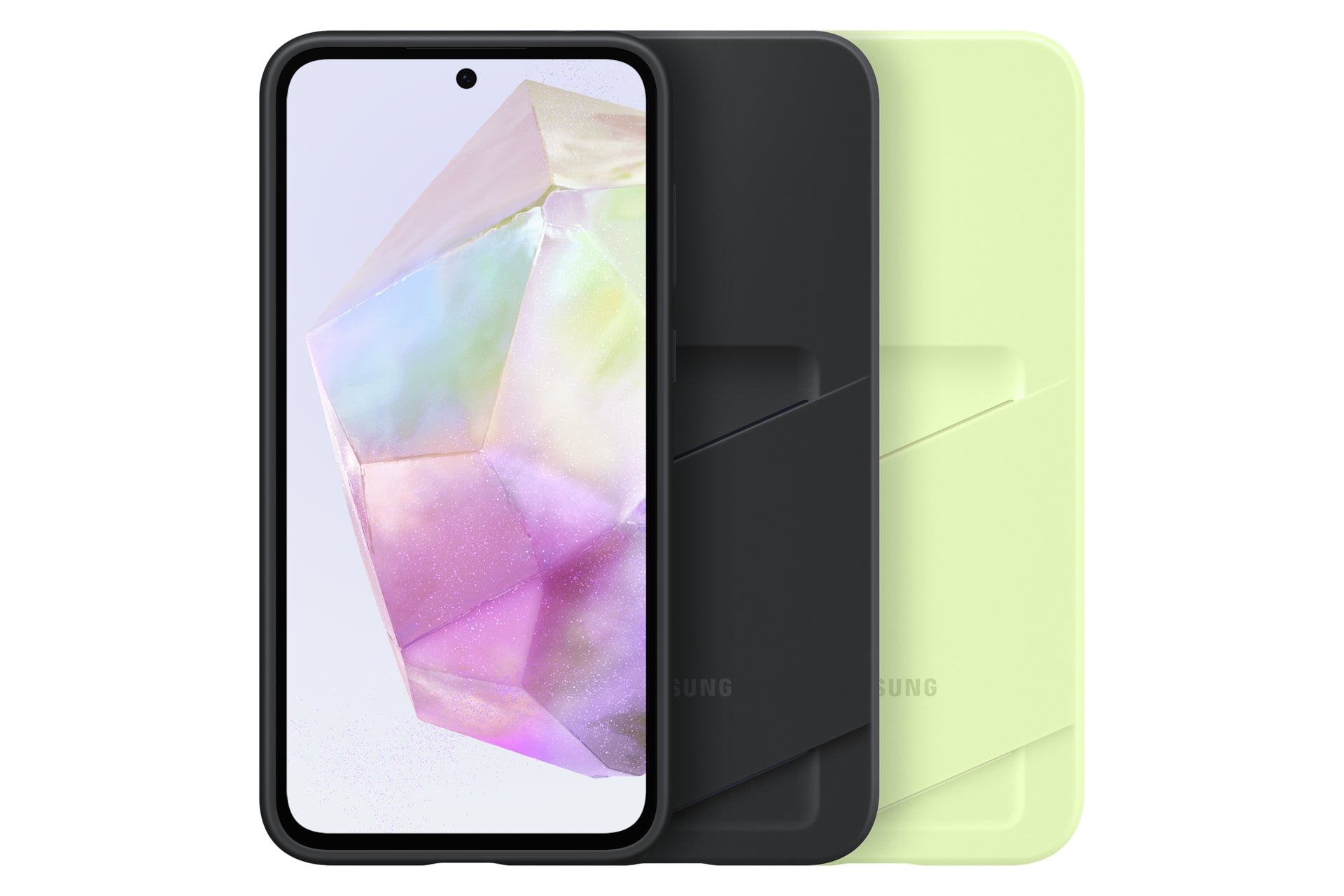 Samsung Backcover – für Samsung Galaxy A35 5G – Limette – TPU, mit Kartenfach