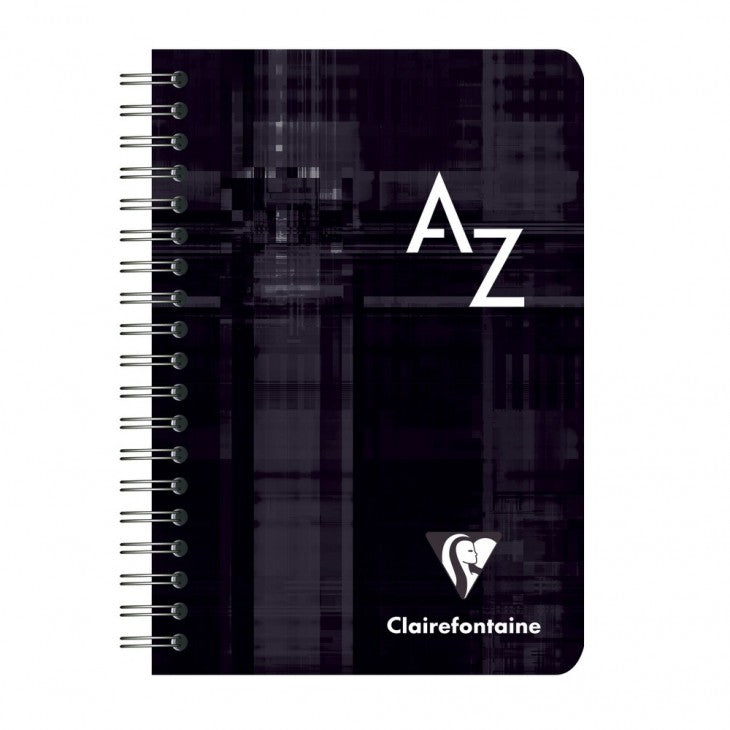 Clairefontaine Spiralheft – 90 × 140 mm – kariert 5 mm – 100 Seiten – Index A–Z